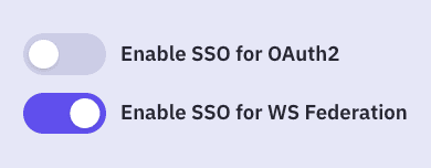 Single Sign-On Settings